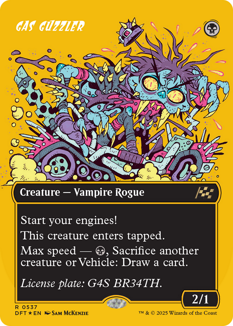 Gas Guzzler (Borderless) (First-Place Foil) [Aetherdrift] | Boutique FDB TCG