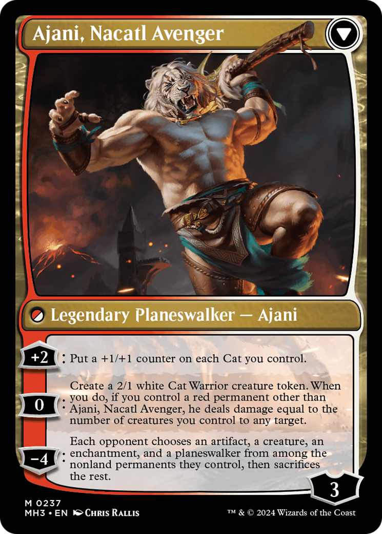 Ajani, Nacatl Pariah // Ajani, Nacatl Avenger [Modern Horizons 3] | Boutique FDB TCG