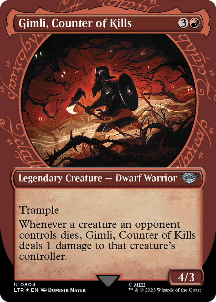 Gimli, Counter of Kills (Showcase) (Surge Foil) [The Lord of the Rings: Tales of Middle-Earth] | Boutique FDB TCG