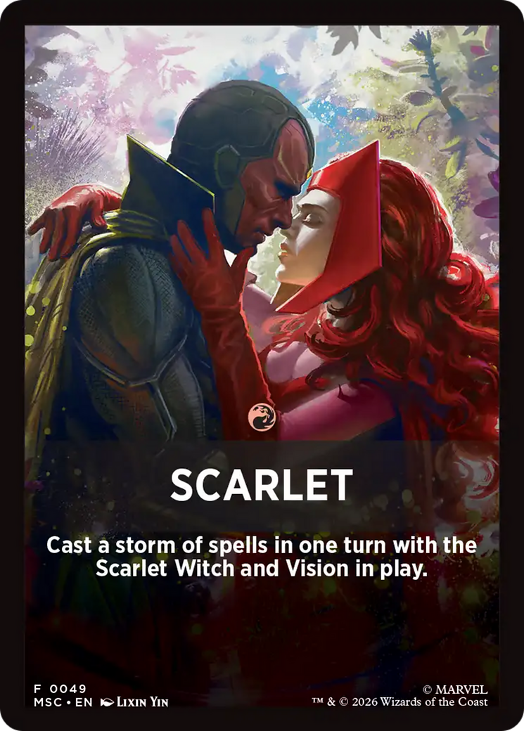 Scarlet Theme Card [Marvel Super Heroes Commander] | Boutique FDB TCG