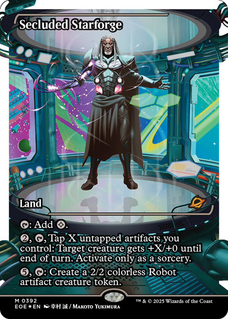 Secluded Starforge (Showcase) (Fracture Foil) [Edge of Eternities] | Boutique FDB TCG