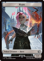 Hero (0005) // Wizard (0015) Double-Sided Token [FINAL FANTASY Tokens] | Boutique FDB TCG