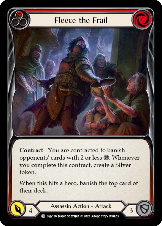 Fleece the Frail (Red) [DYN136] (Dynasty) | Boutique FDB TCG