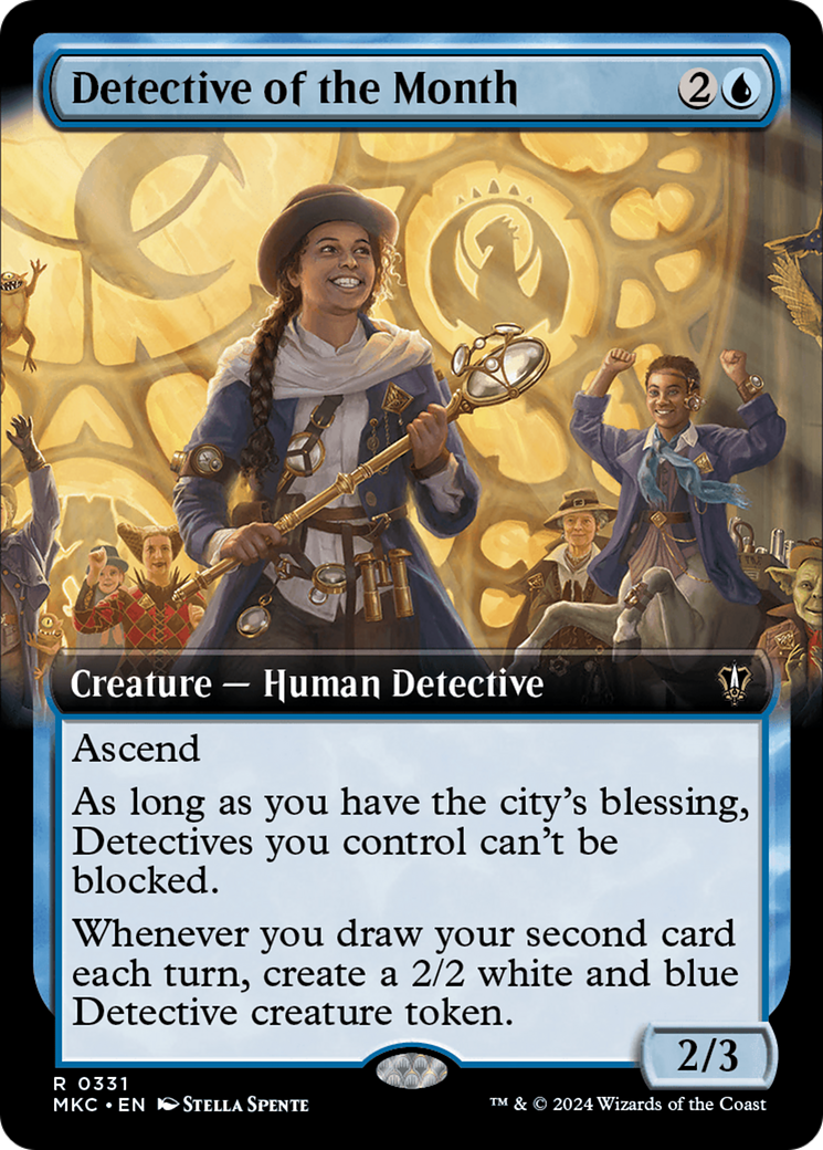 Detective of the Month (Extended Art) [Murders at Karlov Manor Commander] | Boutique FDB TCG