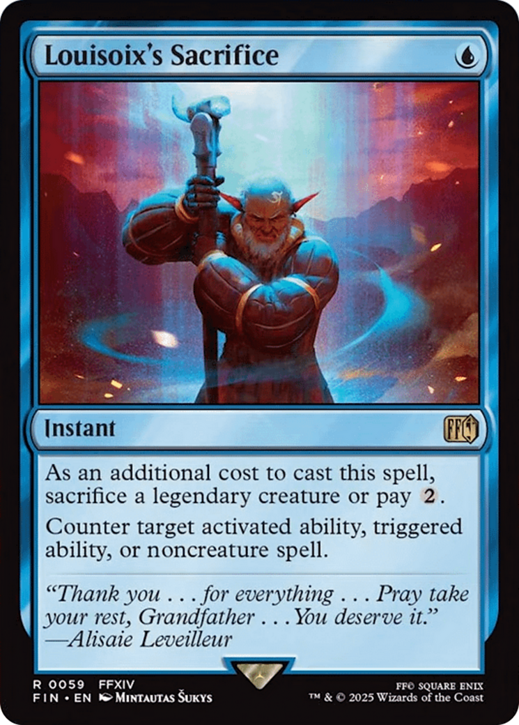 Louisoix's Sacrifice [FINAL FANTASY] | Boutique FDB TCG