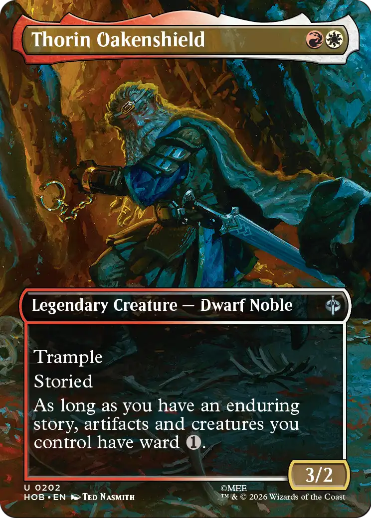 Thorin Oakenshield (Borderless) [The Hobbit] | Boutique FDB TCG