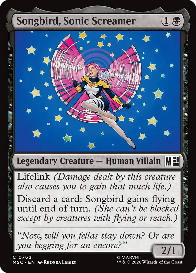 Songbird, Sonic Screamer [Marvel Super Heroes Commander] | Boutique FDB TCG