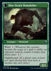 Burly Breaker // Dire-Strain Demolisher [Innistrad: Midnight Hunt] | Boutique FDB TCG