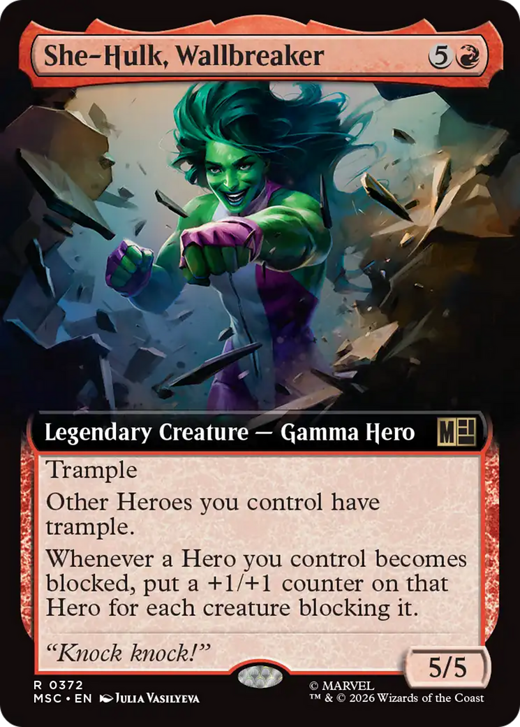 She-Hulk, Wallbreaker (Extended Art) [Marvel Super Heroes Commander] | Boutique FDB TCG