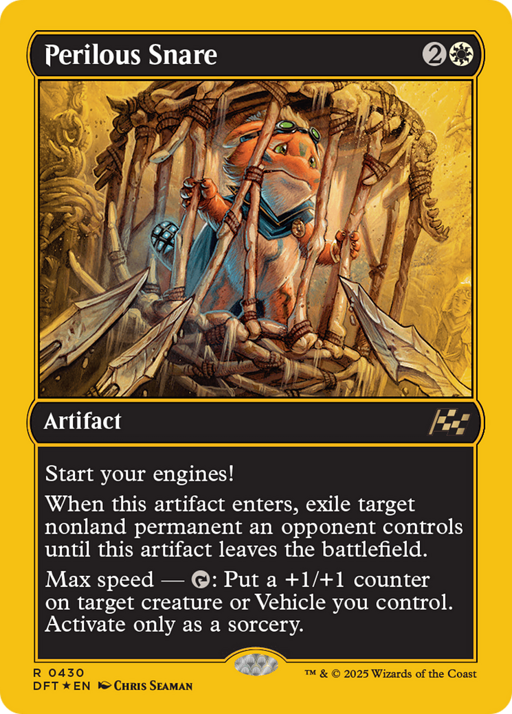 Perilous Snare (First-Place Foil) [Aetherdrift] | Boutique FDB TCG