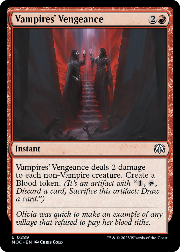 Vampires' Vengeance [March of the Machine Commander] | Boutique FDB TCG