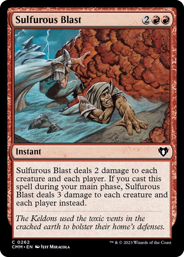 Sulfurous Blast [Commander Masters] | Boutique FDB TCG