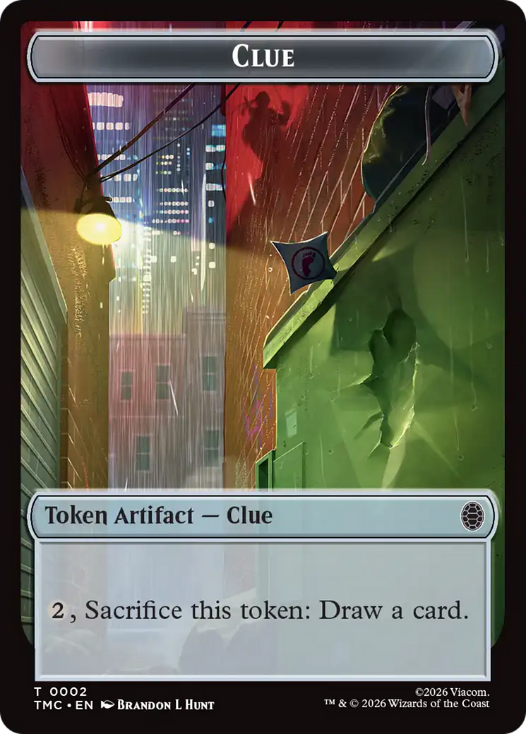 Ooze // Clue Double-Sided Token [Teenage Mutant Ninja Turtles Commander Tokens] | Boutique FDB TCG