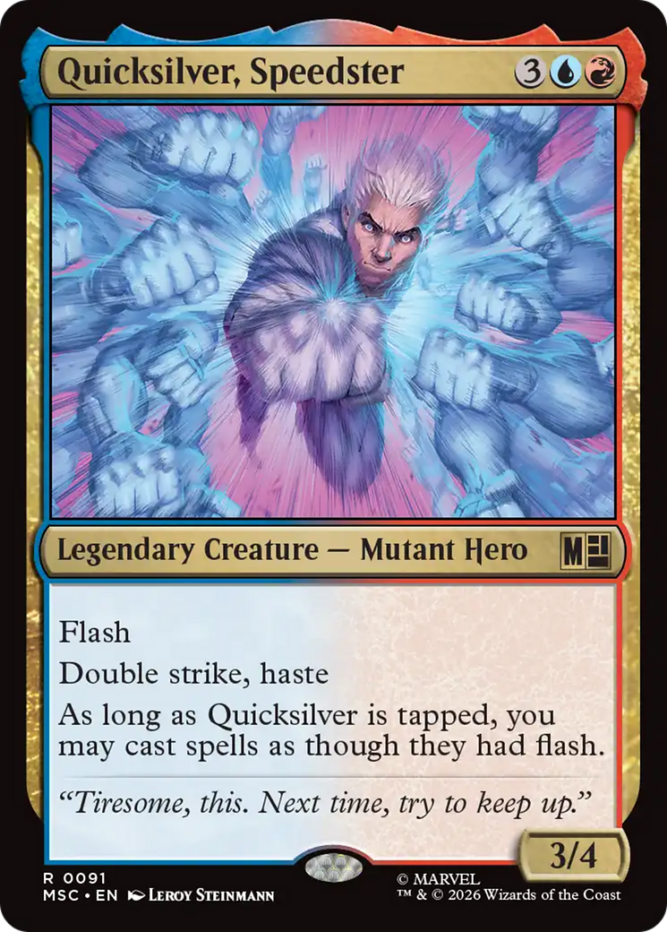 Quicksilver, Speedster (Surge Foil) [Marvel Super Heroes Commander] | Boutique FDB TCG
