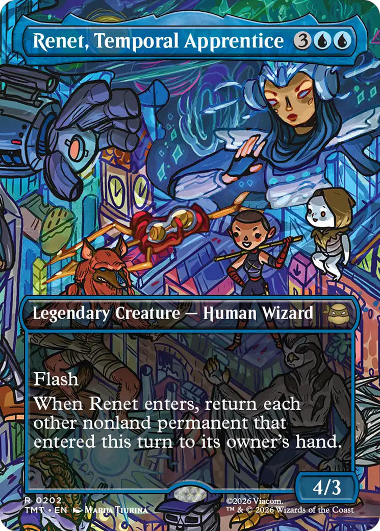 Renet, Temporal Apprentice (Borderless) [Teenage Mutant Ninja Turtles] | Boutique FDB TCG