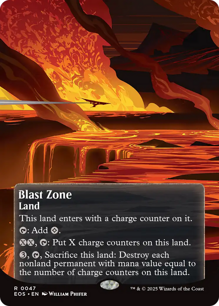 Blast Zone (0047) (Borderless) [Edge of Eternities: Stellar Sights] | Boutique FDB TCG