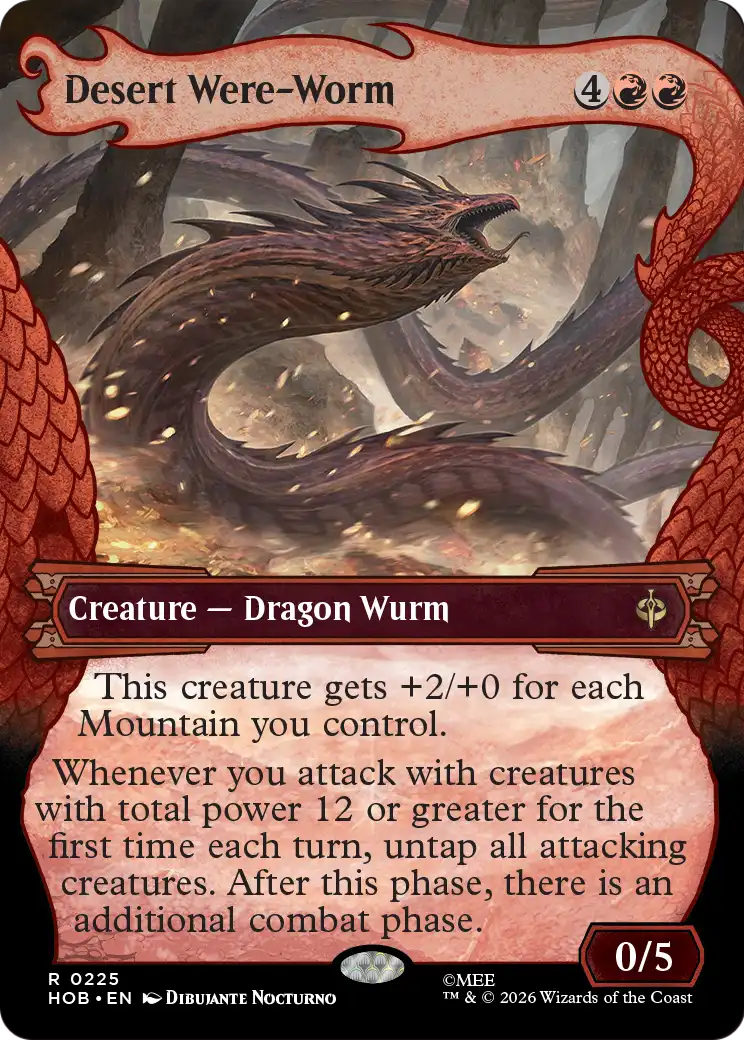 Desert Were-Worm (Showcase) [The Hobbit] | Boutique FDB TCG