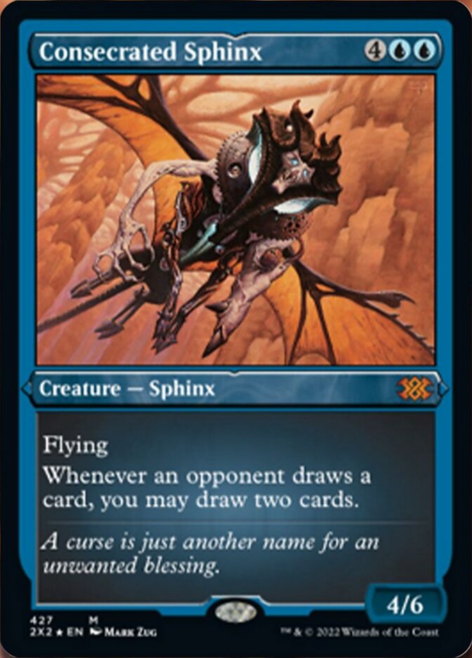 Consecrated Sphinx (Foil Etched) [Double Masters 2022] | Boutique FDB TCG