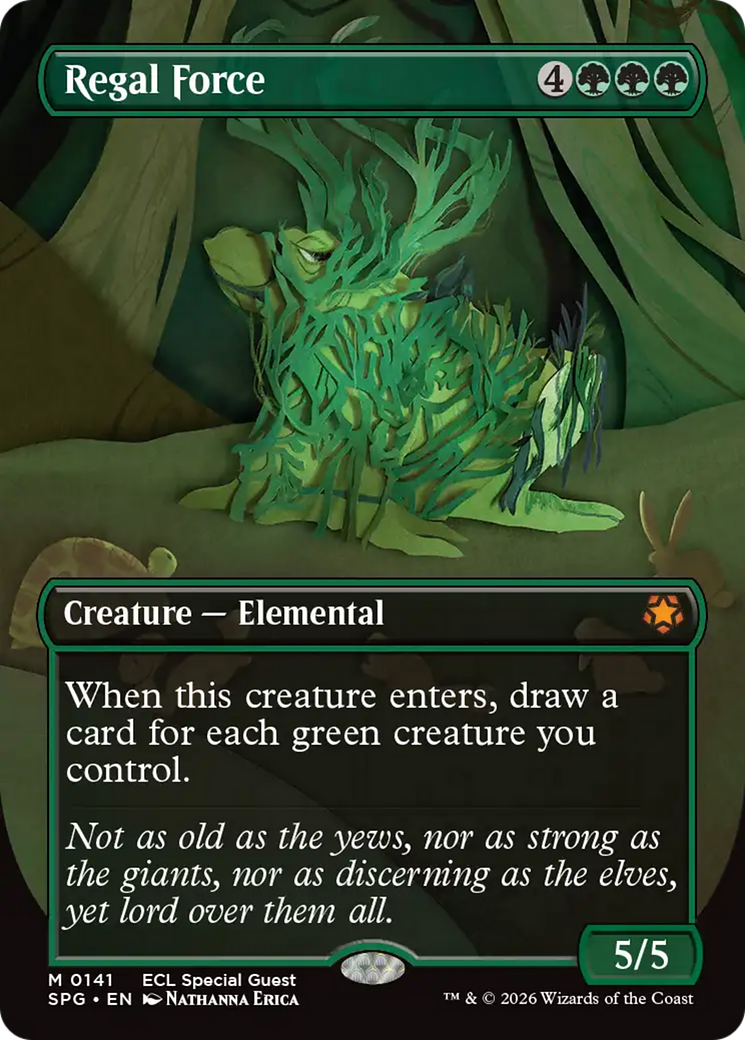 Regal Force (Borderless) [Lorwyn Eclipsed Special Guests] | Boutique FDB TCG