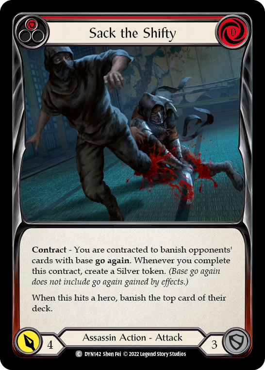 Sack the Shifty (Red) [DYN142] (Dynasty) | Boutique FDB TCG