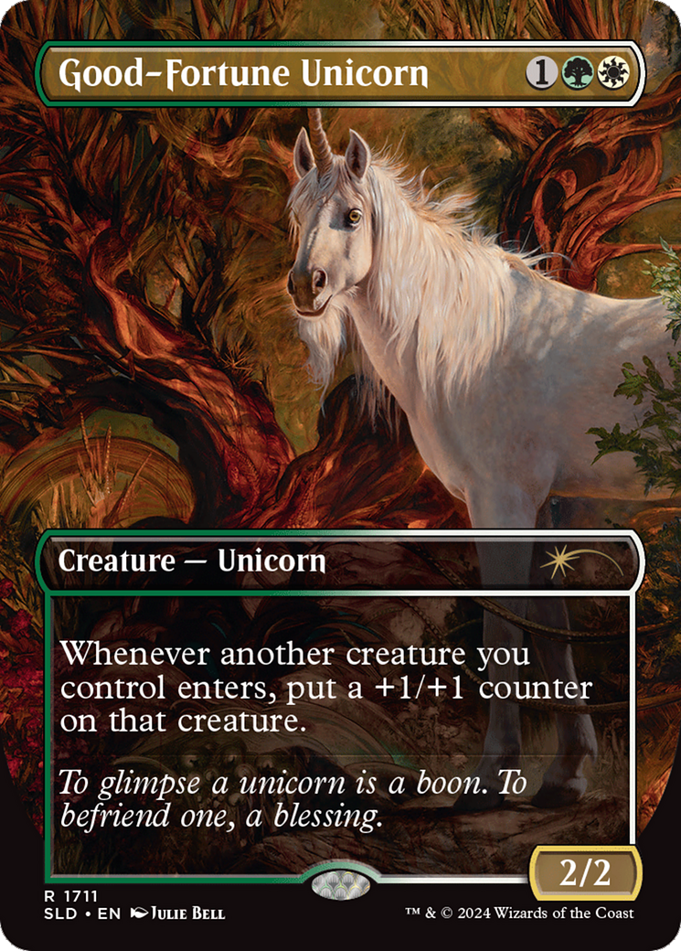 Good-Fortune Unicorn (Rainbow Foil) [Secret Lair Drop Series] | Boutique FDB TCG