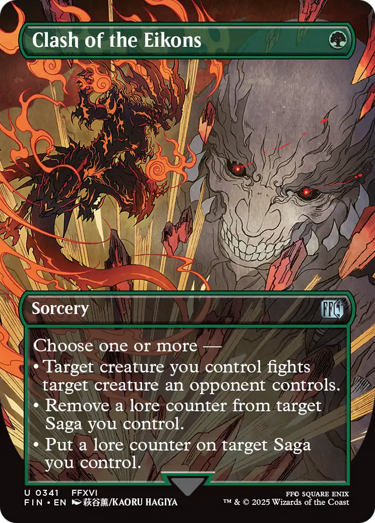 Clash of the Eikons (Borderless) [FINAL FANTASY] | Boutique FDB TCG