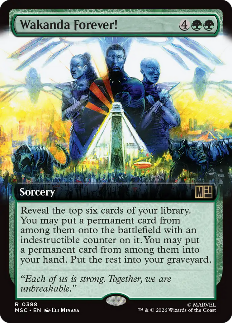 Wakanda Forever! (Extended Art) [Marvel Super Heroes Commander] | Boutique FDB TCG