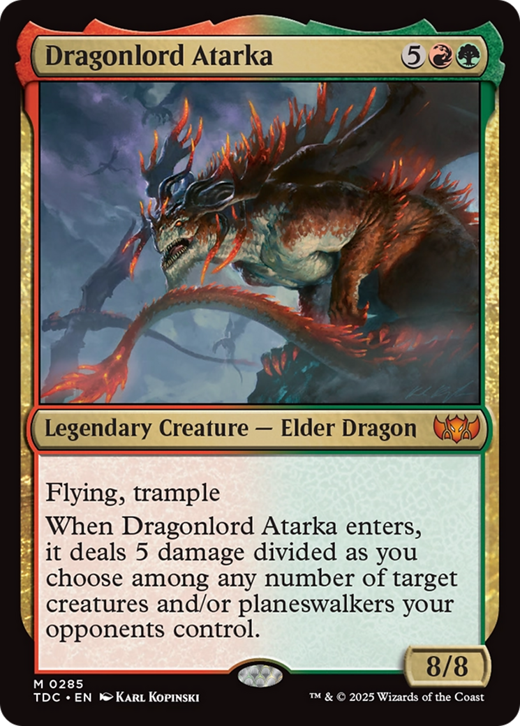 Dragonlord Atarka [Tarkir: Dragonstorm Commander] | Boutique FDB TCG