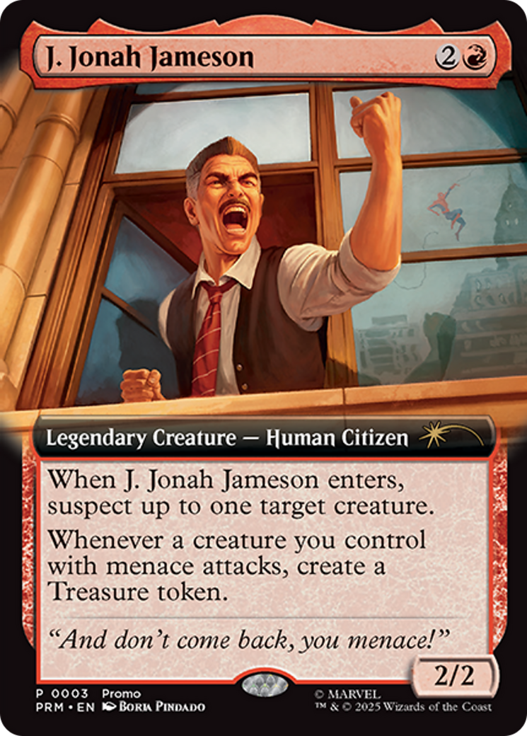 J. Jonah Jameson (Extended Art) [Marvel's Spider-Man Promos] | Boutique FDB TCG