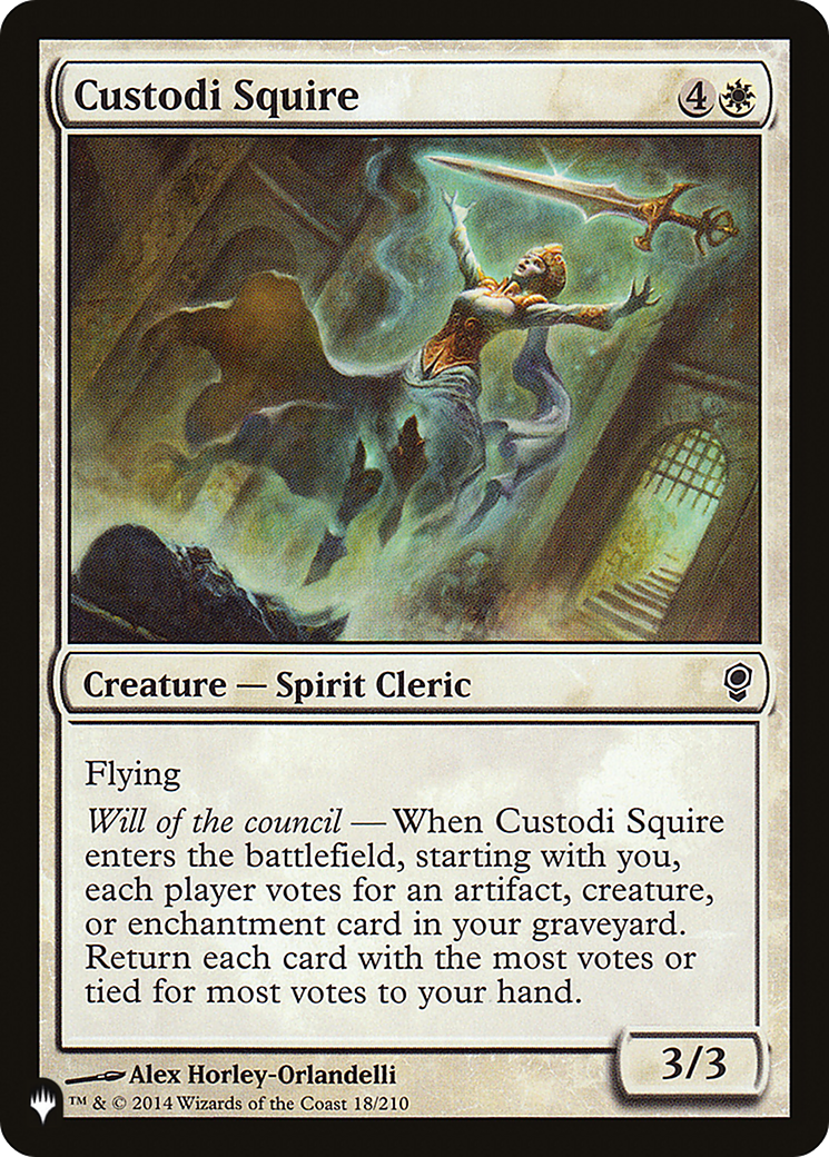 Custodi Squire [The List Reprints] | Boutique FDB TCG