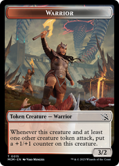 Warrior // Zombie Double-Sided Token [March of the Machine Tokens] | Boutique FDB TCG