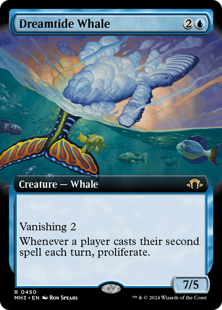 Dreamtide Whale (Extended Art) [Modern Horizons 3] | Boutique FDB TCG