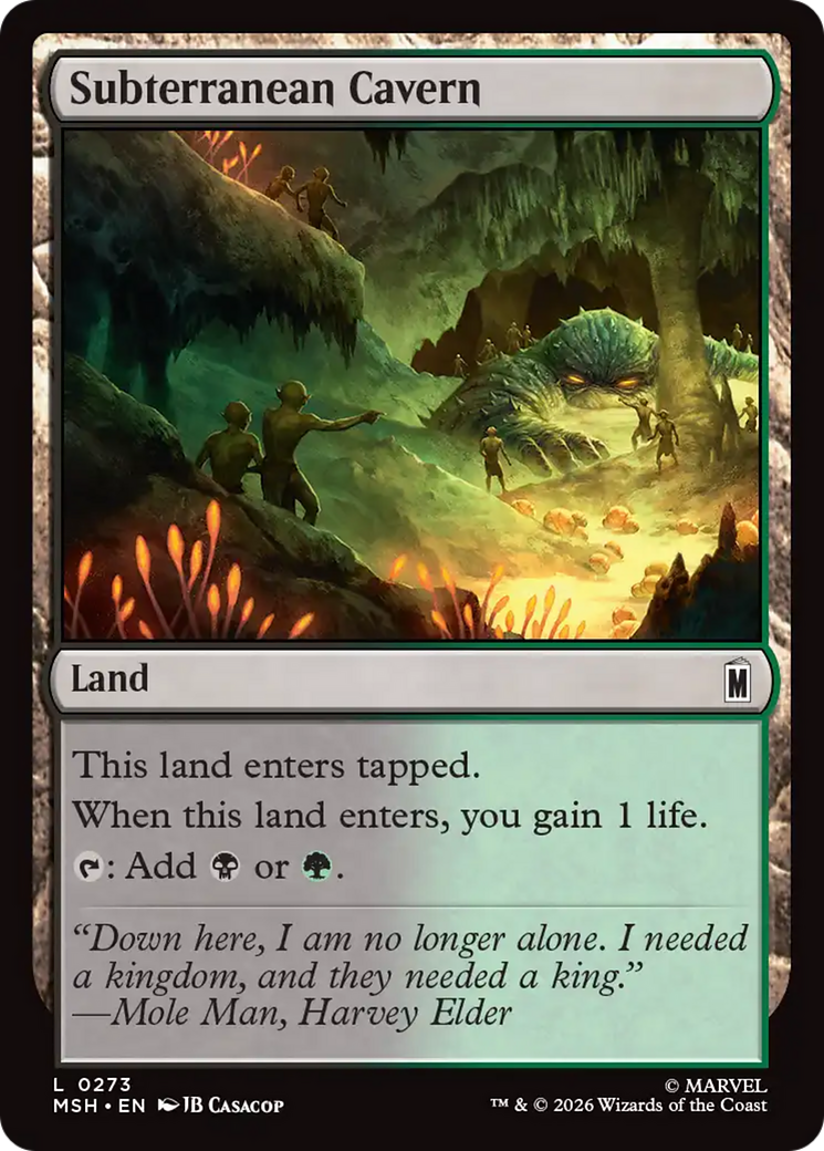Subterranean Cavern [Marvel Super Heroes] | Boutique FDB TCG