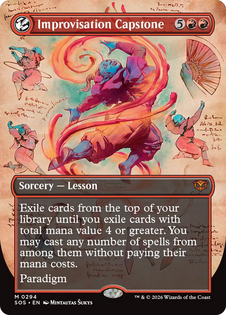 Improvisation Capstone (Borderless) [Secrets of Strixhaven] | Boutique FDB TCG