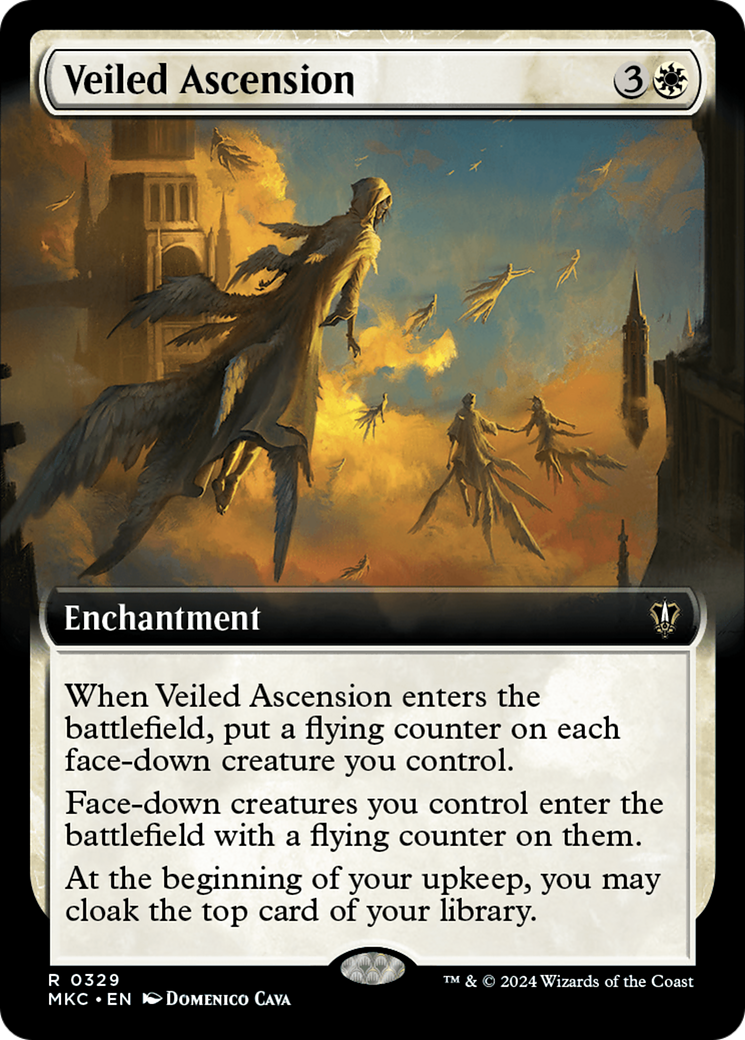 Veiled Ascension (Extended Art) [Murders at Karlov Manor Commander] | Boutique FDB TCG