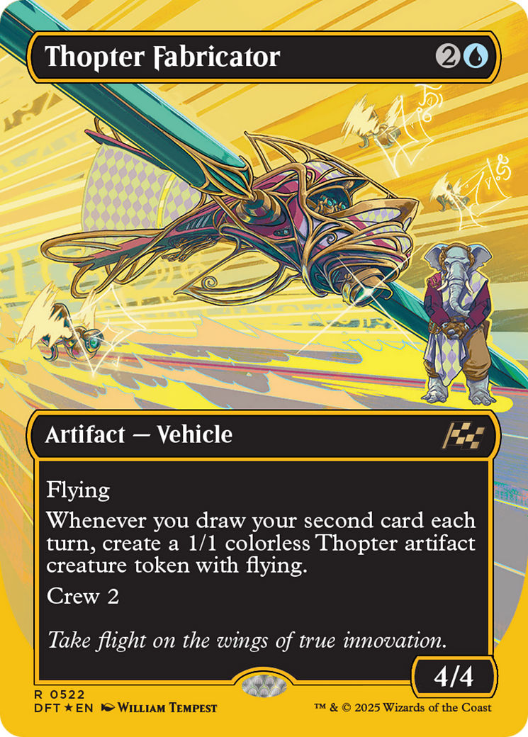 Thopter Fabricator (Borderless) (First-Place Foil) [Aetherdrift] | Boutique FDB TCG