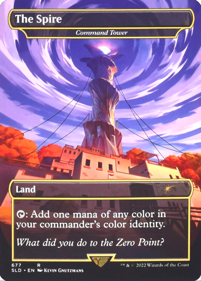 Command Tower - The Spire (Borderless) [Secret Lair Drop Promos] | Boutique FDB TCG