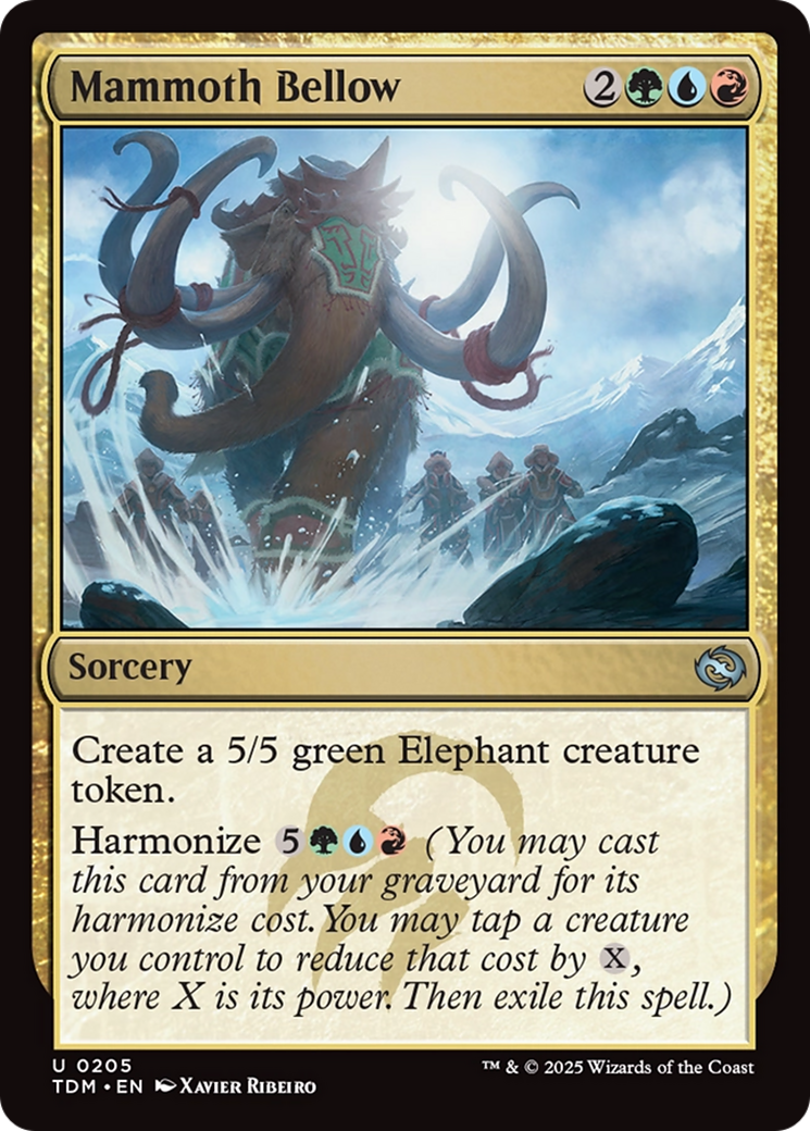 Mammoth Bellow [Tarkir: Dragonstorm] | Boutique FDB TCG