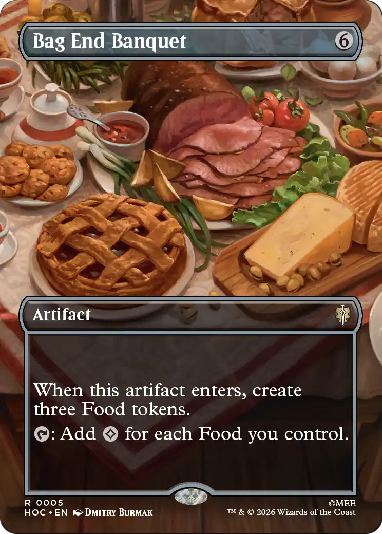 Bag End Banquet (Borderless) [The Hobbit: Eternal-Legal] | Boutique FDB TCG