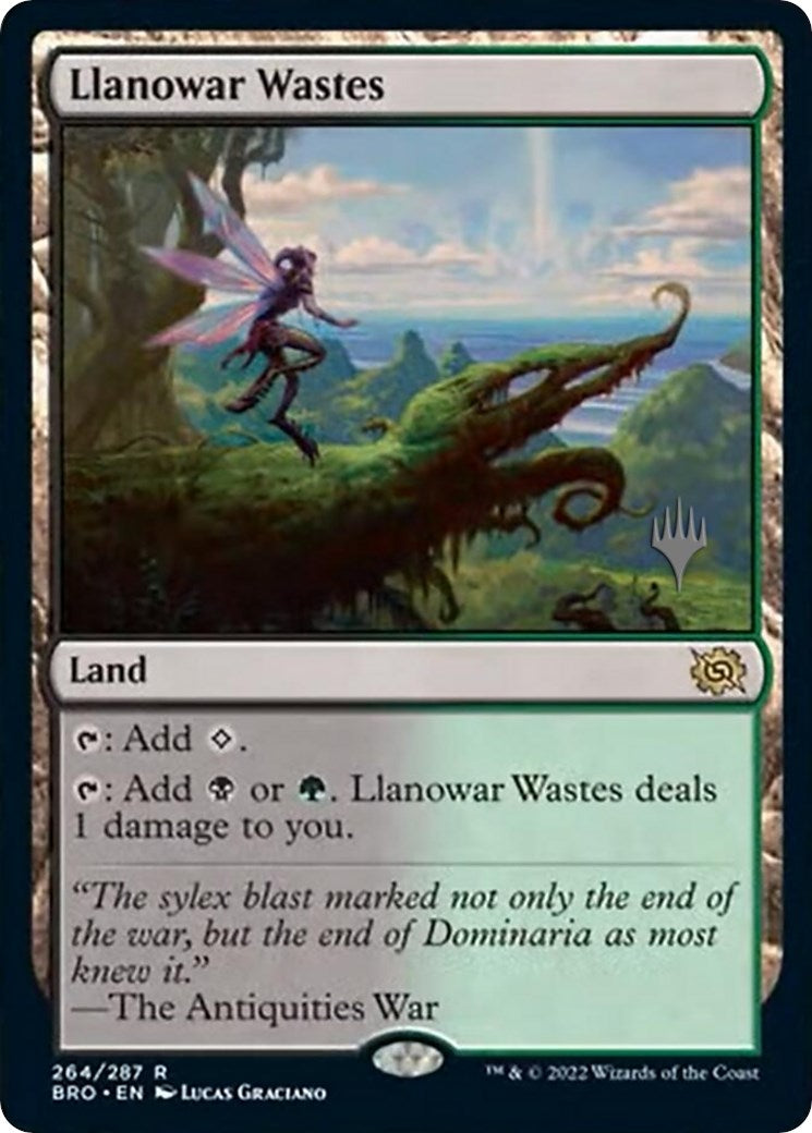 Llanowar Wastes (Promo Pack) [The Brothers' War Promos] | Boutique FDB TCG