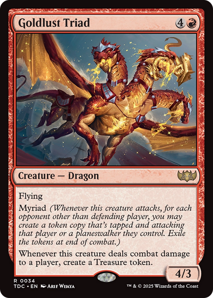 Goldlust Triad [Tarkir: Dragonstorm Commander] | Boutique FDB TCG