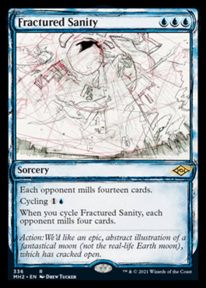 Fractured Sanity (Sketch) [Modern Horizons 2] | Boutique FDB TCG