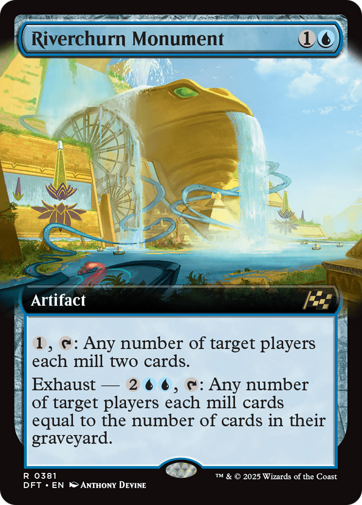 Riverchurn Monument (Extended Art) [Aetherdrift] | Boutique FDB TCG