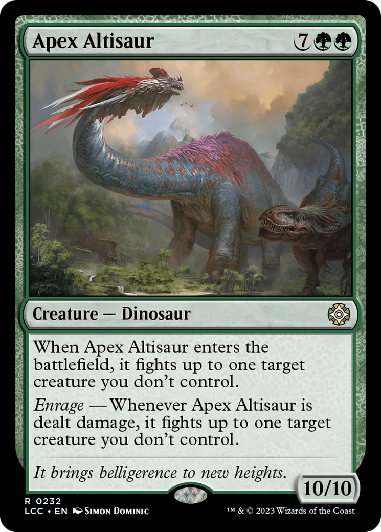 Apex Altisaur [The Lost Caverns of Ixalan Commander] | Boutique FDB TCG