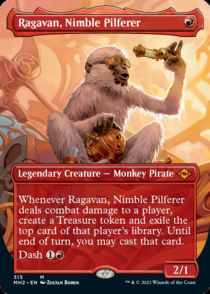 Ragavan, Nimble Pilferer (Borderless Alternate Art) [Modern Horizons 2] | Boutique FDB TCG