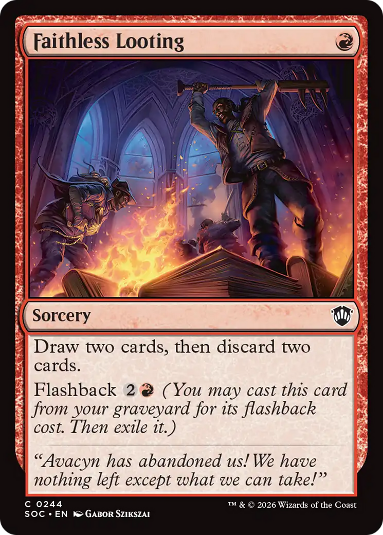Faithless Looting [Secrets of Strixhaven Commander] | Boutique FDB TCG