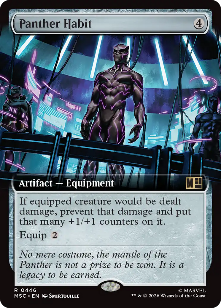 Panther Habit (Extended Art) [Marvel Super Heroes Commander] | Boutique FDB TCG