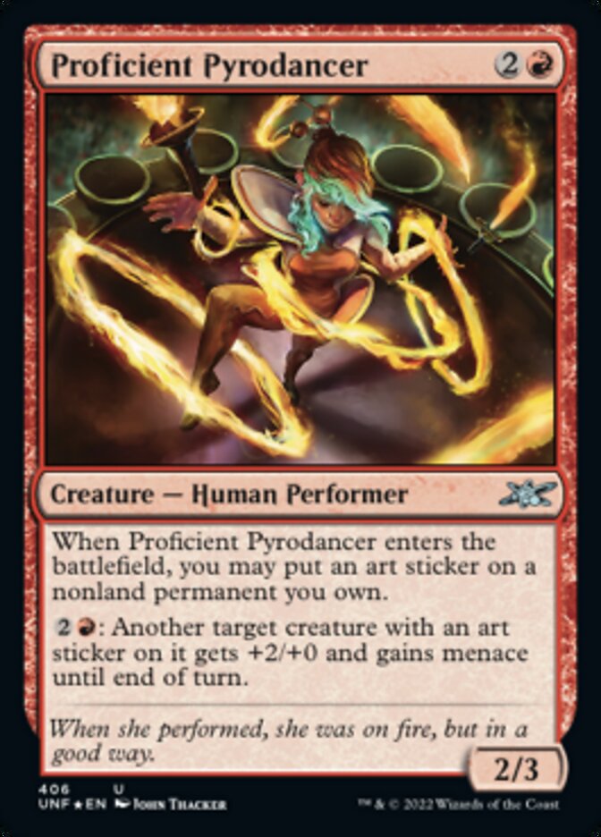 Proficient Pyrodancer (Galaxy Foil) [Unfinity] | Boutique FDB TCG