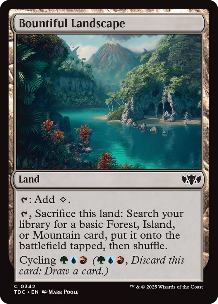 Bountiful Landscape [Tarkir: Dragonstorm Commander] | Boutique FDB TCG