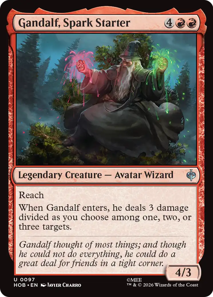 Gandalf, Spark Starter [The Hobbit] | Boutique FDB TCG